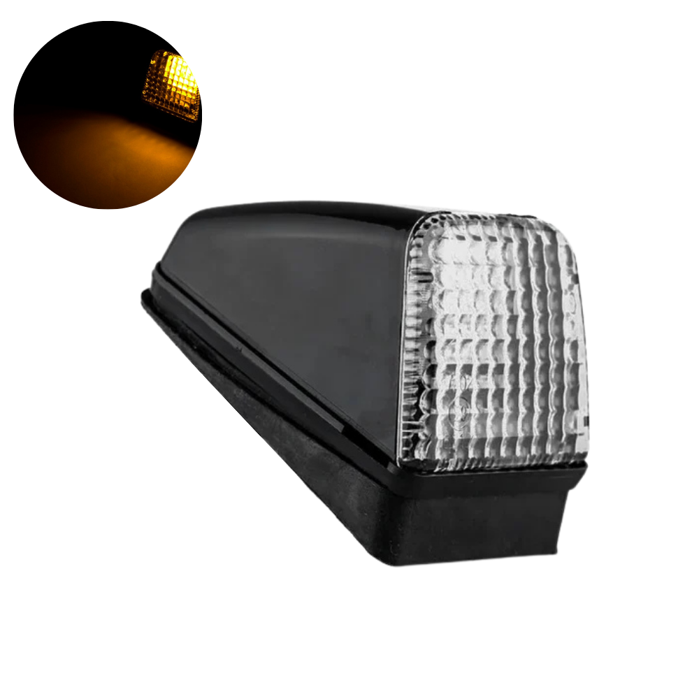 LED Volvo Top Light Clear Lens Amber LED 24v