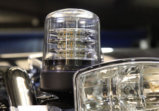 Illuminate with Confidence: The Clear Lens Amber LED Single Bolt Beacon