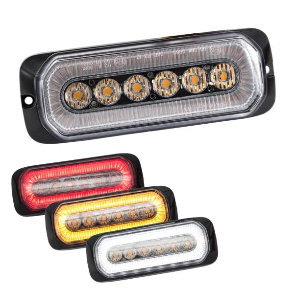 Dual Function LED Amber Warning Light With Halo Ring