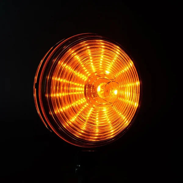 LED Spanish Lamp Lollipop Clear Lens Amber/Amber