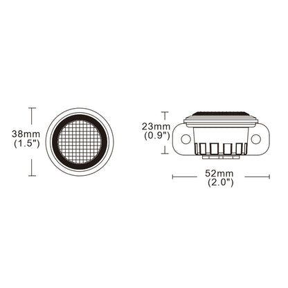 Surface & Bracket Mount Amber Hide-Away Amber Warning Light