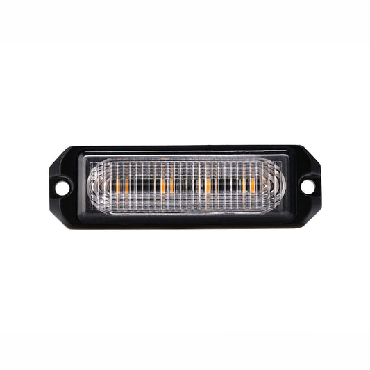 Ultra Slim Amber 4 LED Directional Warning Light