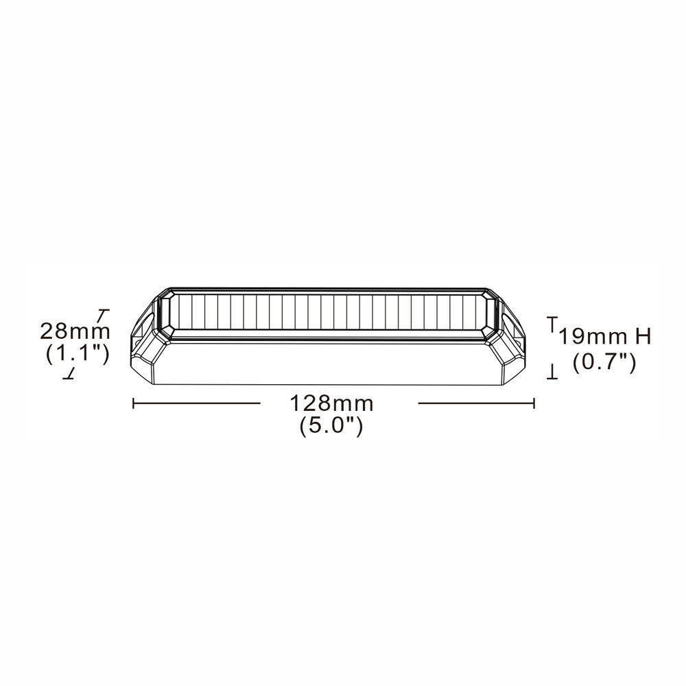 Heavy Duty 6 LED Amber Warning Light