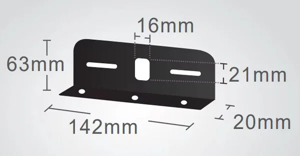 90 Degree L Shaped Halo Ring & 4/6 Strobe Mounting Bracket
