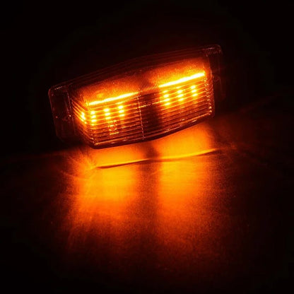 Dual Function Smoked White/Amber Double Burner