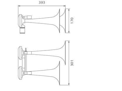Hi-Do Original TGV Train Horn 12v