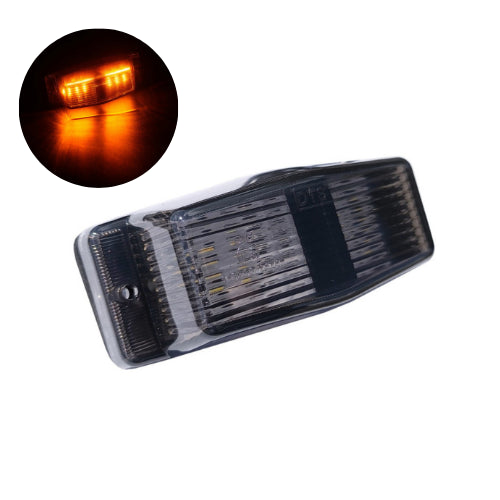 Smoked Lense Amber LED Double Burner