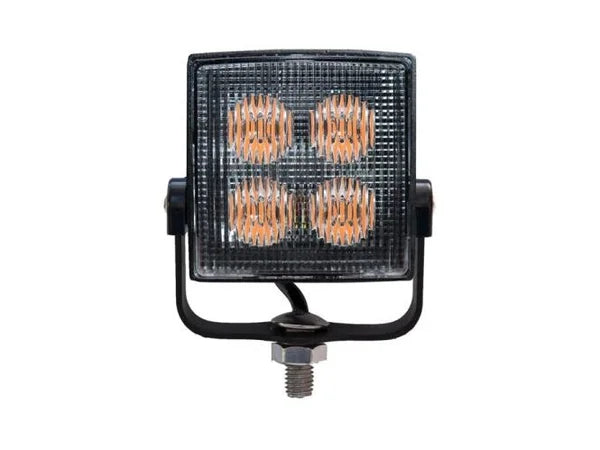 Square 4 LED Amber Directional Warning Light