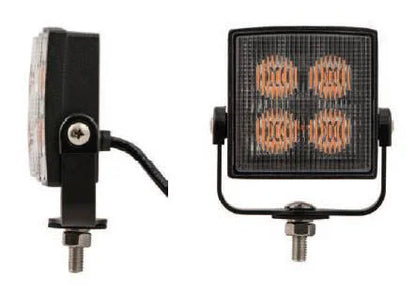 Square 4 LED Amber Directional Warning Light