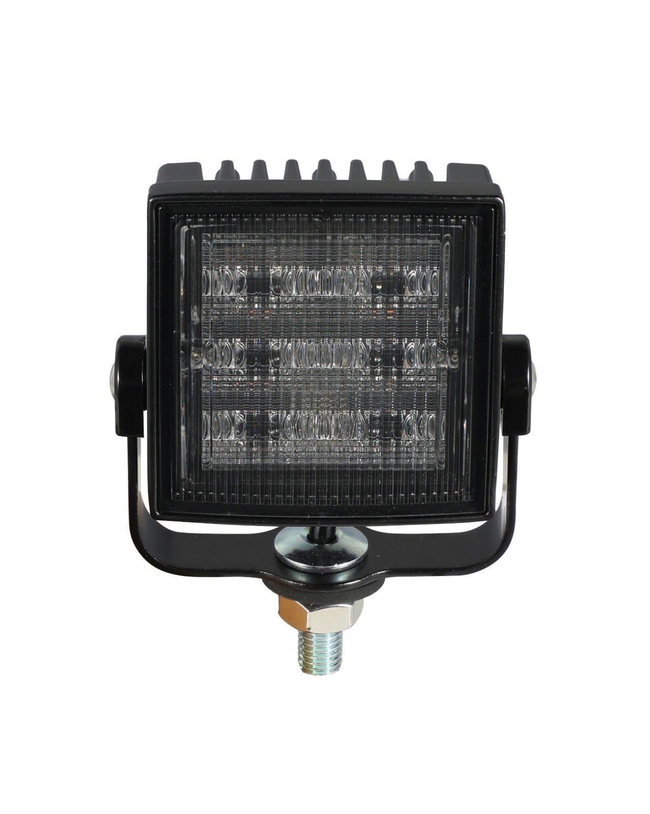 Square 6 LED Smoked Amber Directional Warning Light