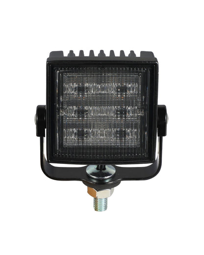 Square 6 LED Smoked Amber Directional Warning Light