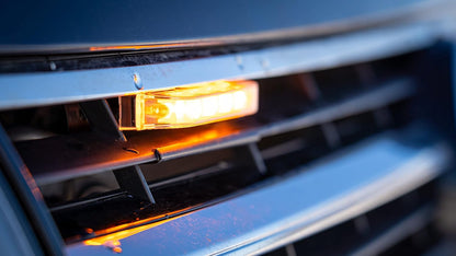 Slim Grill Mount Amber Strobe 6 LED