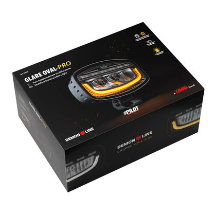 Glare Oval-Pro, Multifunctional Spotight Amber/White With Strobe Function