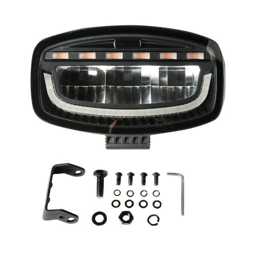 Glare Oval-Pro, Multifunctional Spotight Amber/White With Strobe Function