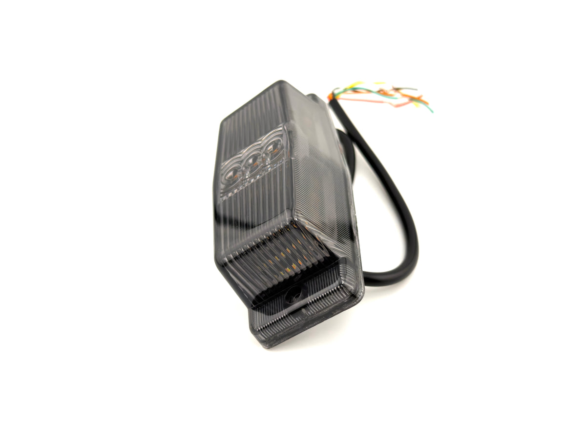 Smoked LED Amber & White Double Burner Dual Function + Strobe Function