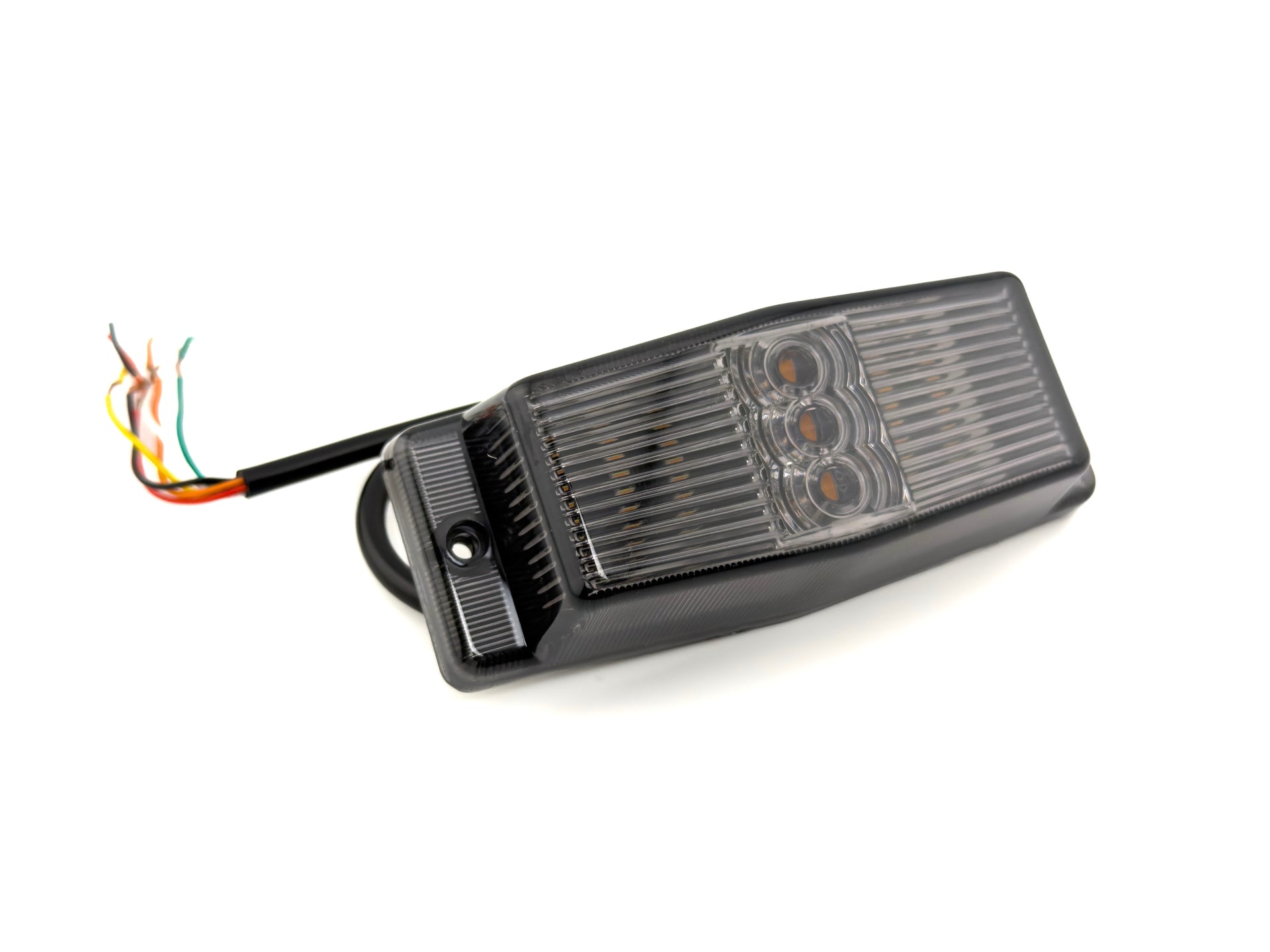 Smoked LED Amber & White Double Burner Dual Function + Strobe Function