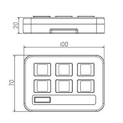 Multi-Purpose 6 Way Switch Control Panel 12/24v