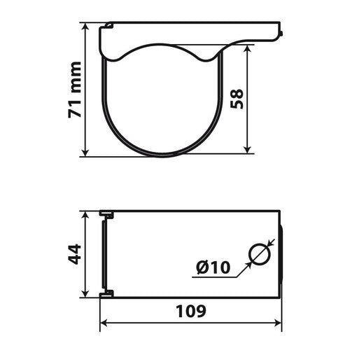 60mm Stainless Steel Mount Clamp Bracket
