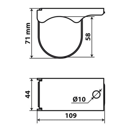 60mm Stainless Steel Mount Clamp Bracket