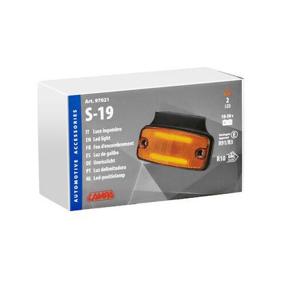 Amber LED Side Marker Lamp With Reflector