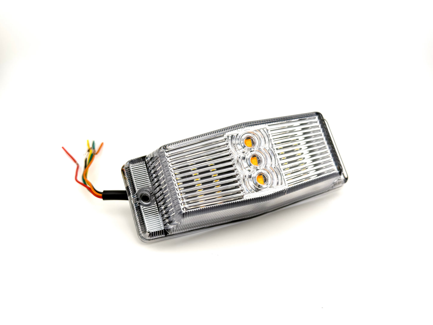 Clear LED Amber & White Double Burner Dual Function + Strobe Function