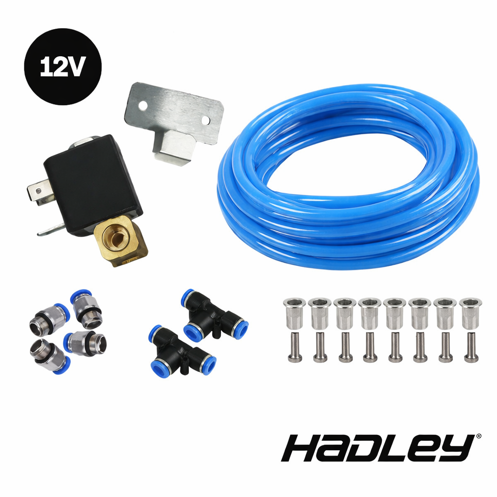 Hadley Air Horn Fitting Kit With 12v Solenoid Valve
