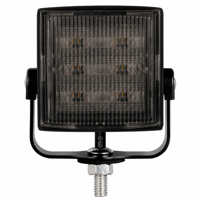 Square 6 LED Smoked Amber Directional Warning Light