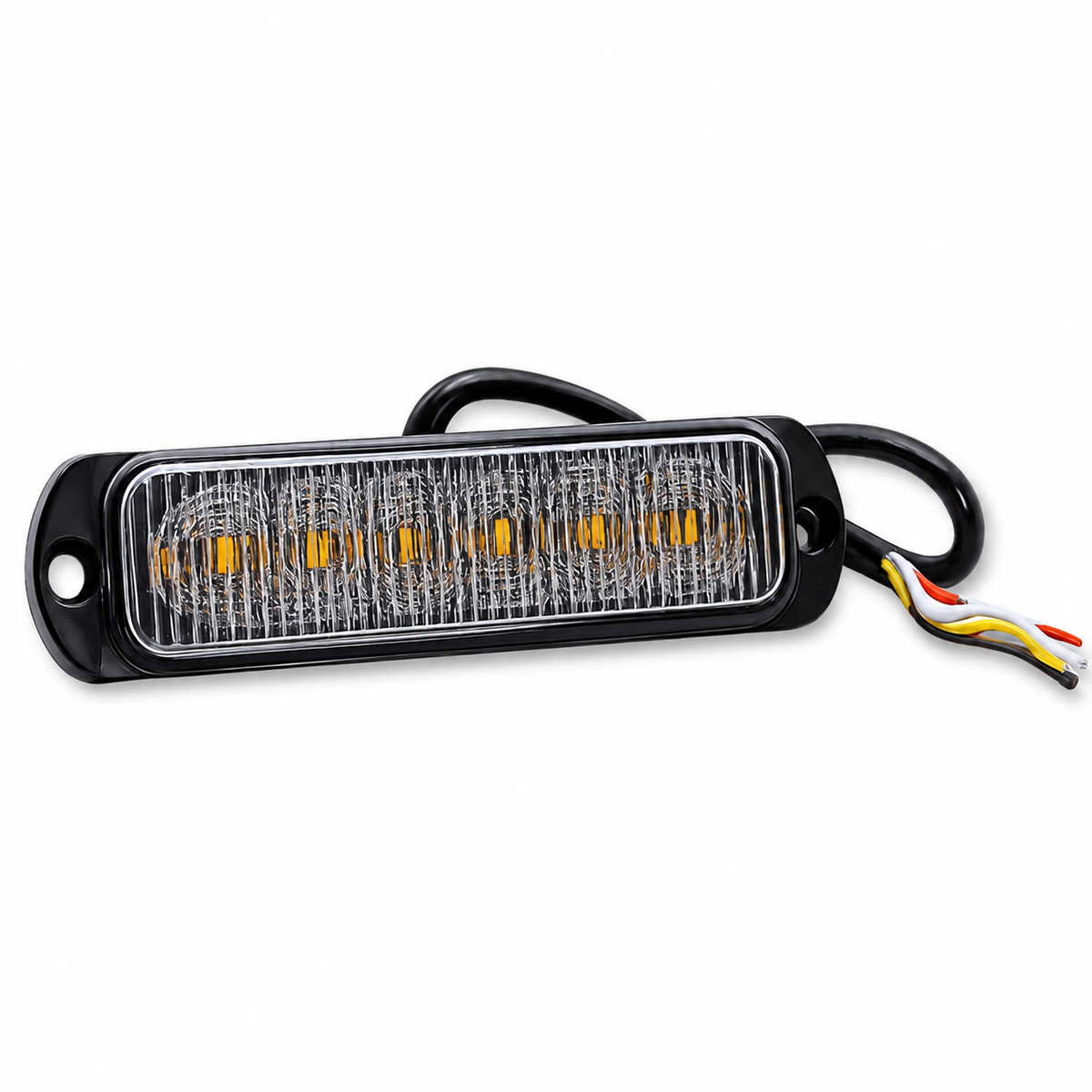 Smoked Ultra Thin 6 LED Warning Light