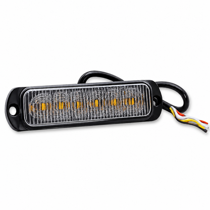 Smoked Ultra Thin 6 LED Warning Light