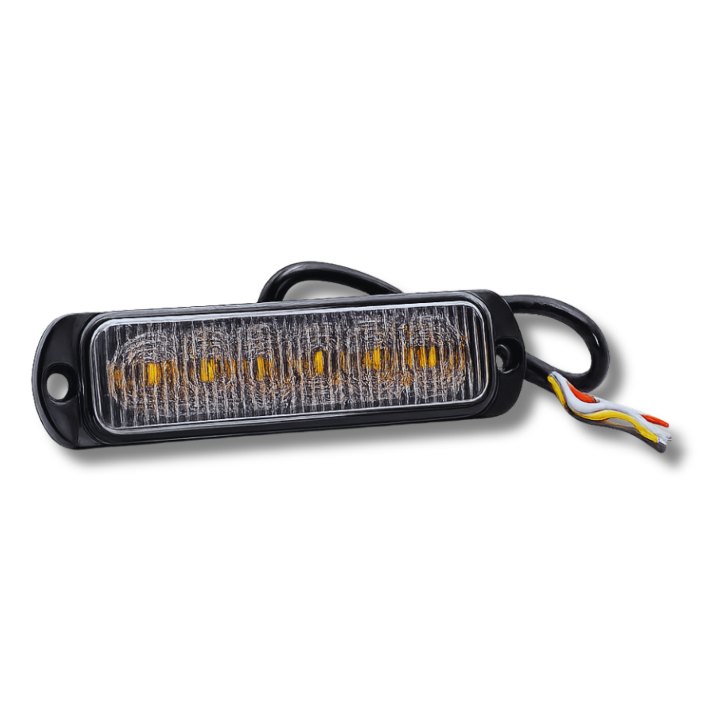 Smoked Ultra Thin 6 LED Warning Light
