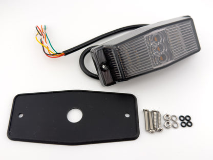 Smoked LED Amber & White Double Burner Dual Function + Strobe