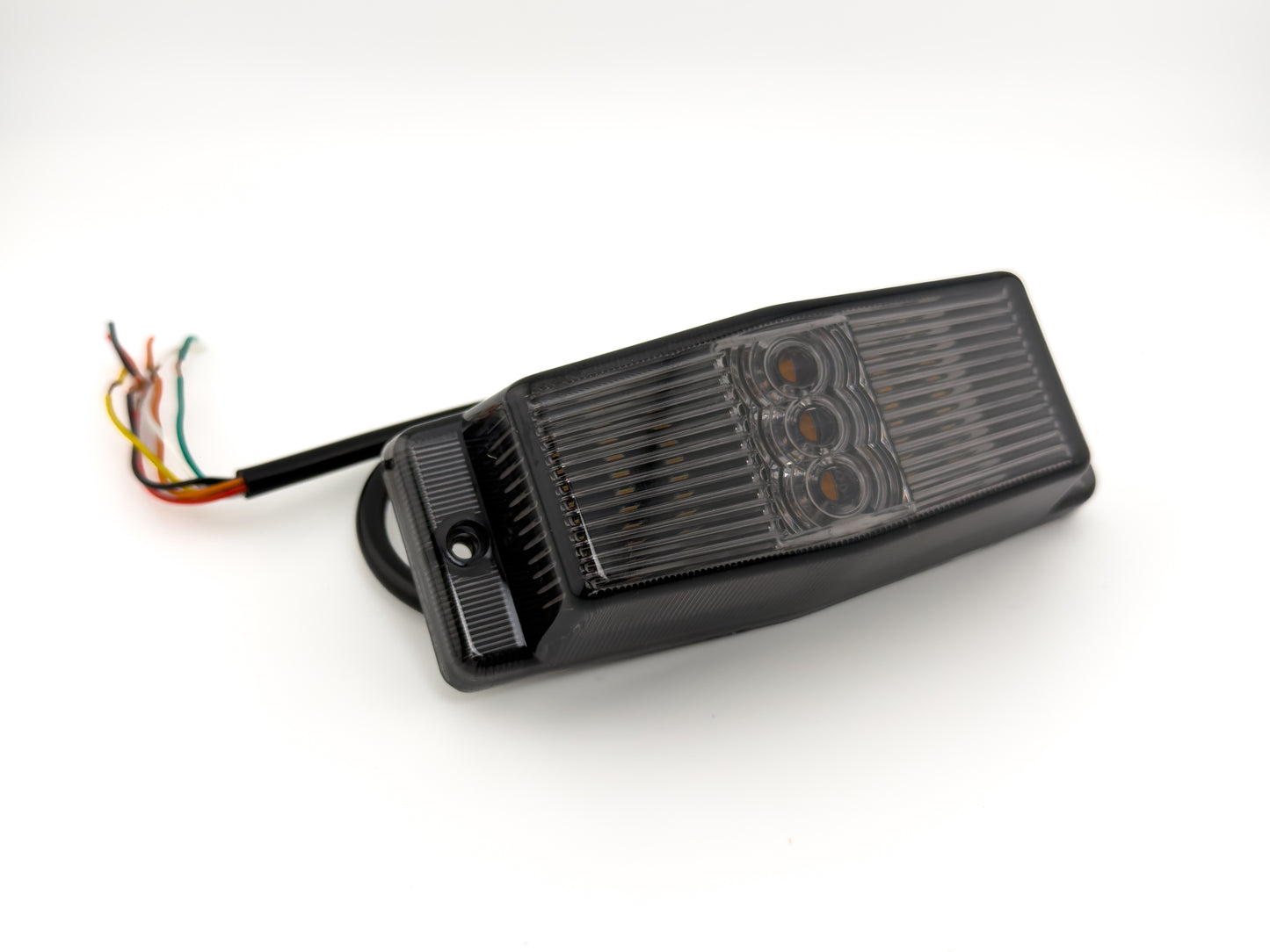 Smoked LED Amber & White Double Burner Dual Function + Strobe