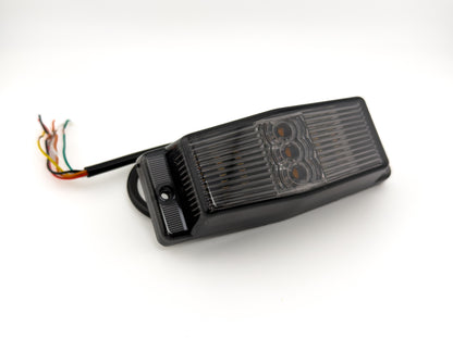Smoked LED Amber & White Double Burner Dual Function + Strobe