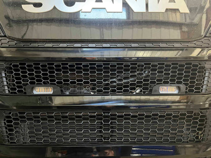 Scania NG 3D Printed Halo Strobe Brackets (Pair) - Including Halo's