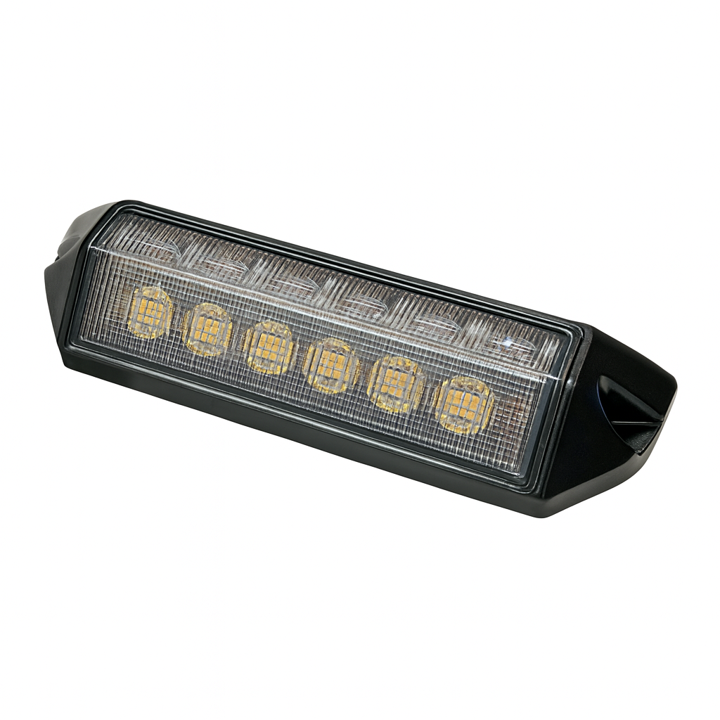 LED Scene Light With Warning Strobe Lamp 1350 Lumens – Black