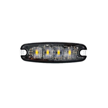 Ultra FlatLine Amber 4 LED Grill/Directional Warning Light