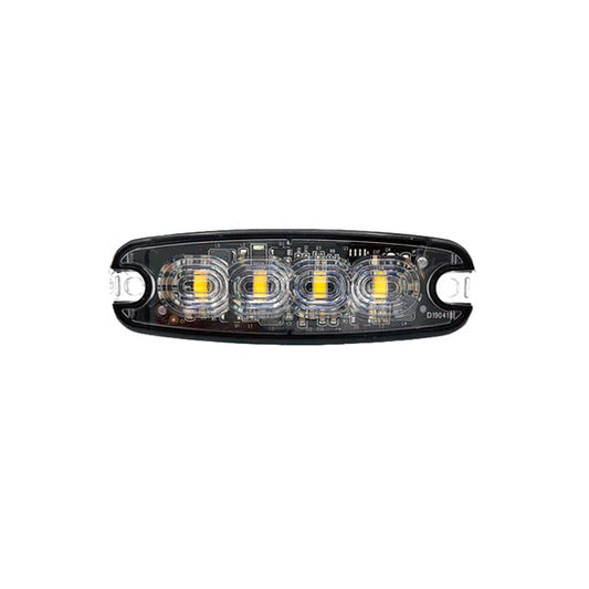 Ultra FlatLine Amber 4 LED Grill/Directional Warning Light