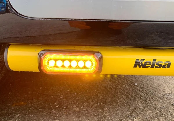 Dual Function LED Amber Warning Light With Halo Ring