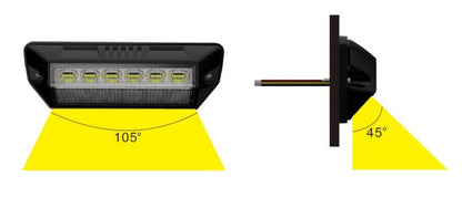 LED Scene Light With Warning Strobe Lamp 1350 Lumens – Black