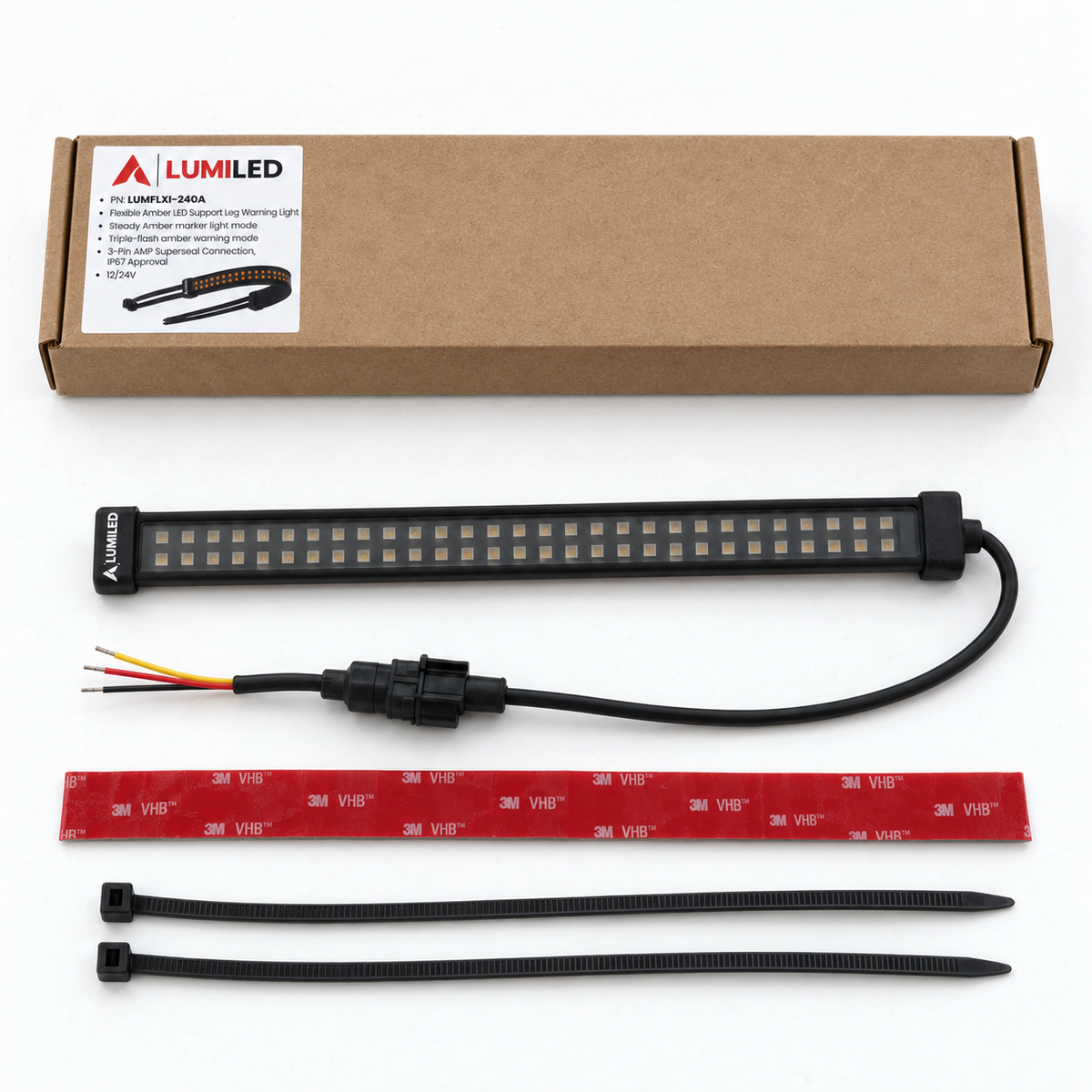 FLEXI Flexible 12/24V LED Leg Warning Light – 240mm