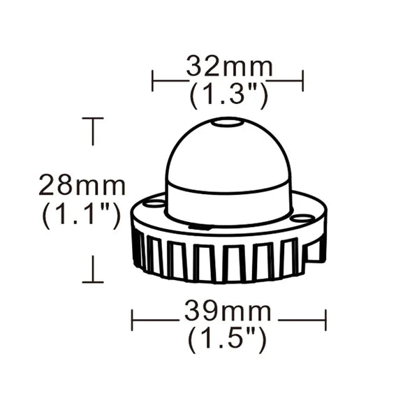 Self Contained Amber LED Hide Away Warning Light