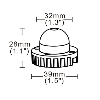 Self Contained Amber LED Hide Away Warning Light