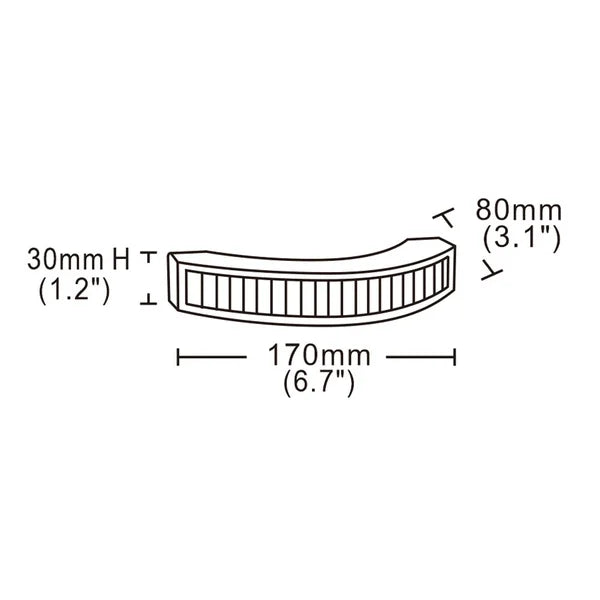 180 Degree Amber Corner Strobe Directional LED Light