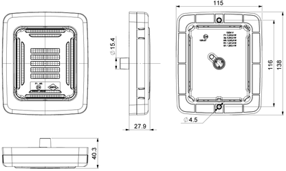 HORPOL CUBE LZD 2876 rear fog and reversing lamp – manufacturer image