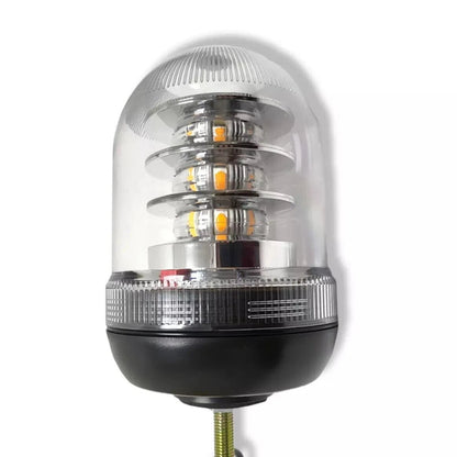 Clear Lens Amber LED Single Bolt Beacon