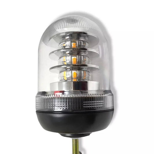 Clear Lens Amber LED Single Bolt Beacon