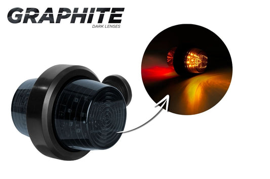 Horpol Graphite Gylle / Stalk Short Arm Marker Light Amber & Red