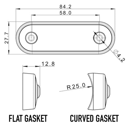 Quick Fit Clear LED Marker Lamp