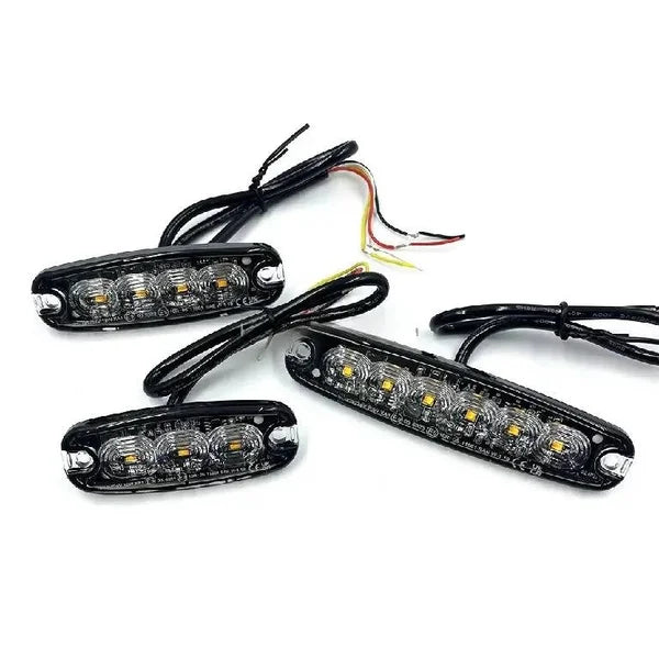 Ultra FlatLine Amber 4 LED Grill/Directional Warning Light