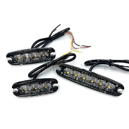 Ultra FlatLine Amber 4 LED Grill/Directional Warning Light